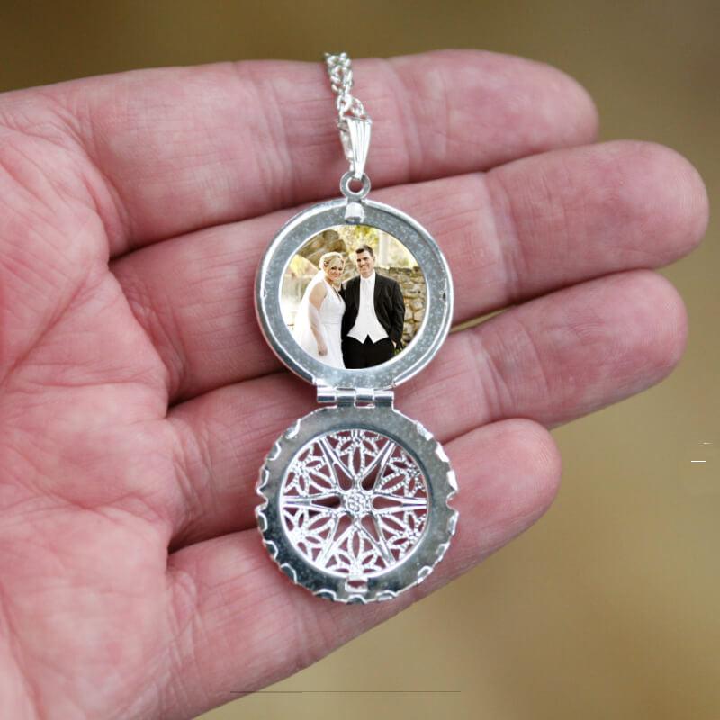 Create a timeless photo locket necklace on a silver chain for special occasions. Fast delivery in Ireland.