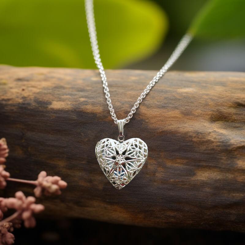 Necklace with photo inside, perfect for gifting loved ones. Made with love in Sligo, Ireland.
