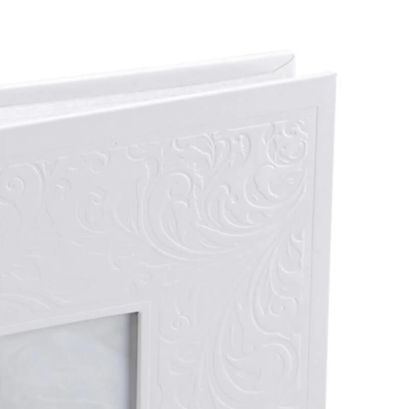 Wedding photo album with filigree embossed cover. Fast delivery in Ireland.