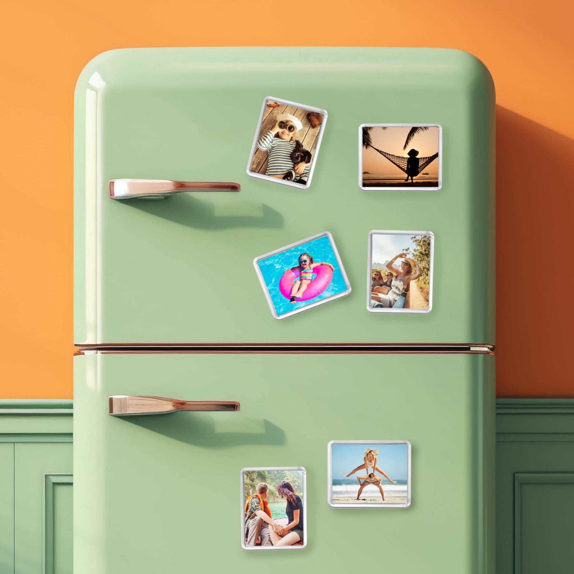 Create a unique fridge magnet and thoughtful gift with our photo present idea. Show off your favorite memories with this stunning photo gift.