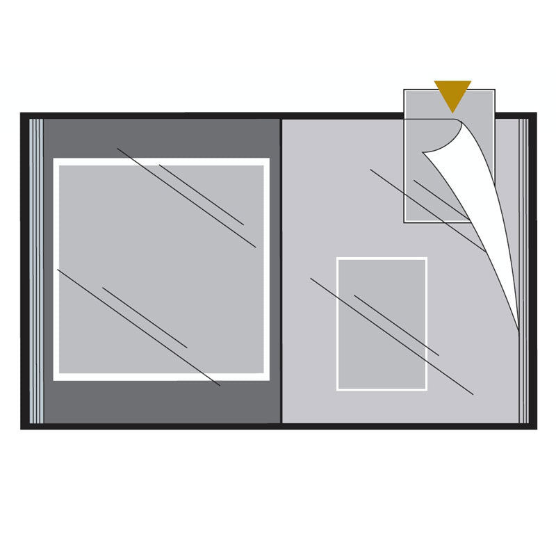 Self adhesive photo album page type. Photome.ie have fast delivery, in Ireland, on all photo albums.
