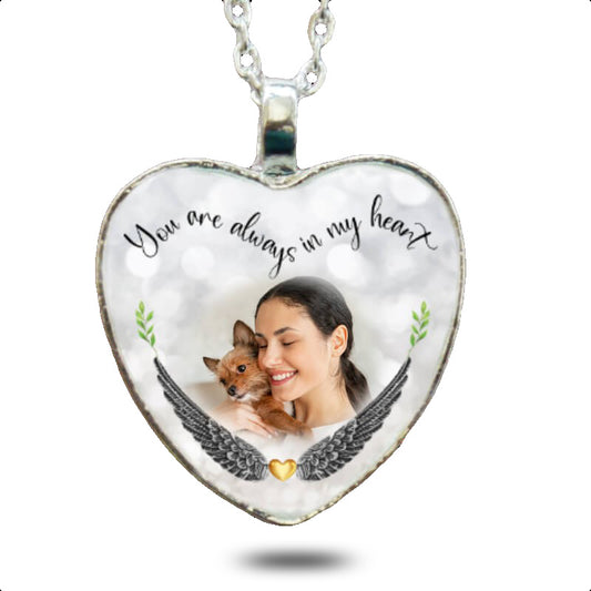 Personalised necklace locket with photo inside for your loved one.