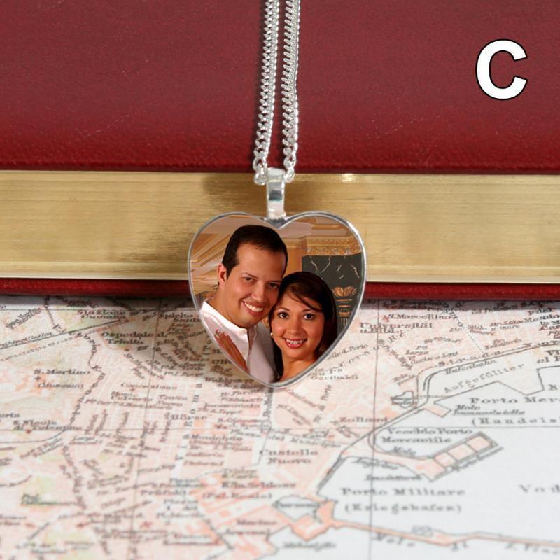 Heart-shaped photo locket necklace for your precious moments.