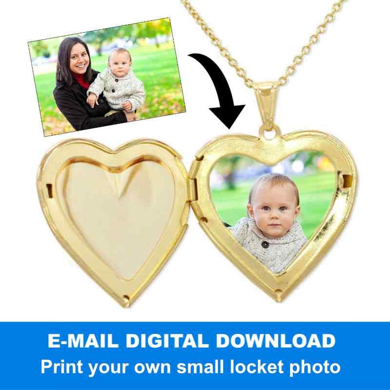 print your own locket size photo and have it emailed to you