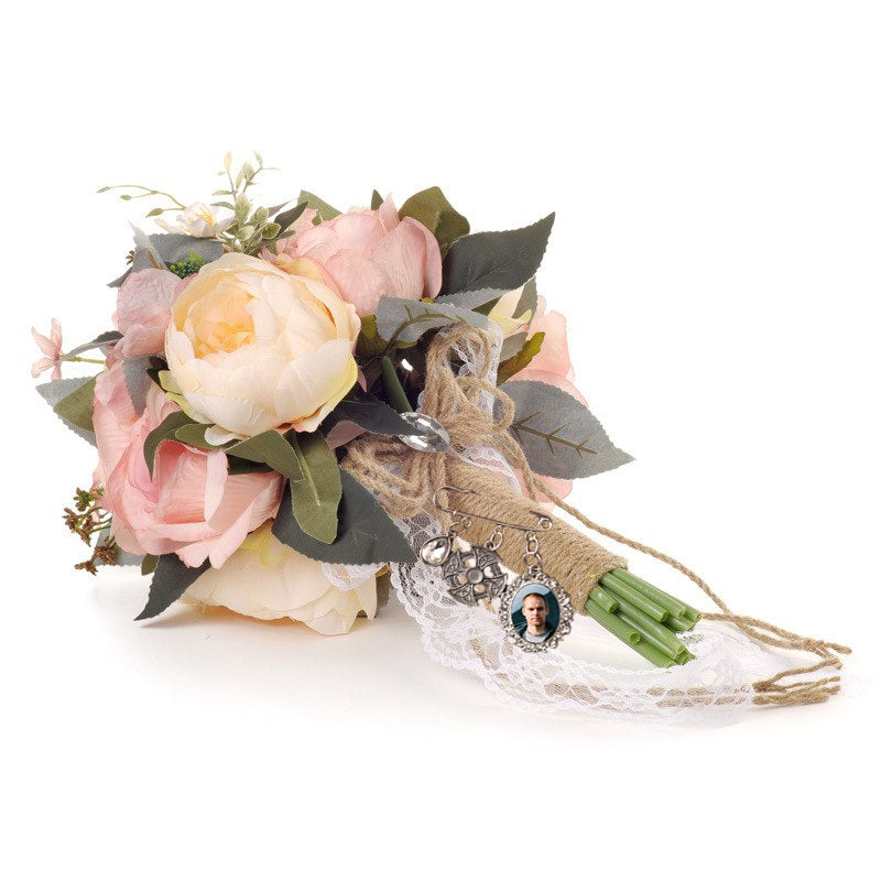 memorial brooch for a bridal bouquet from photome.ie with fast delivery in Ireland.
