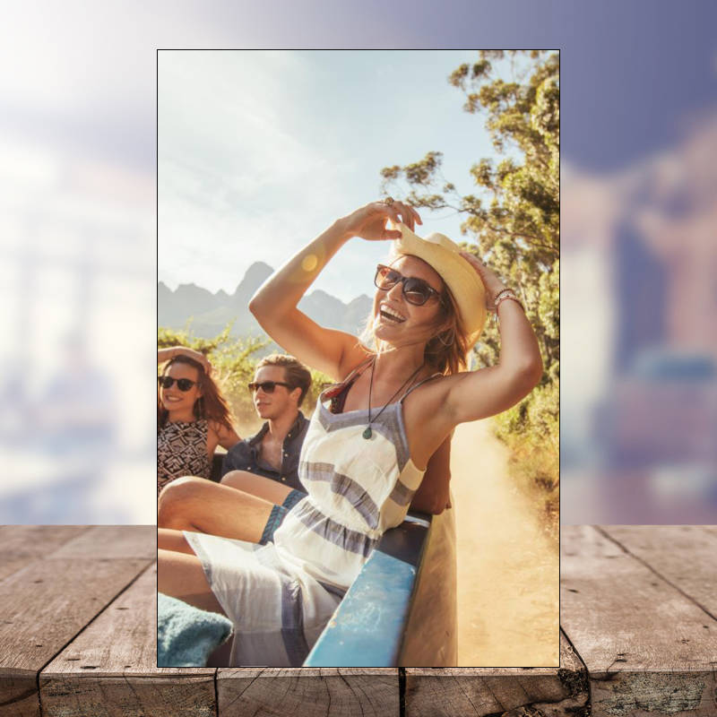 Wooden photo block prints.