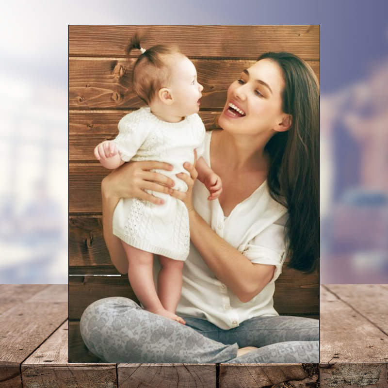 personalised frame photo block in 6x8 inch 15x20 cm size