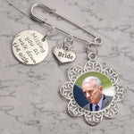 memory charm with a photo on a brooch