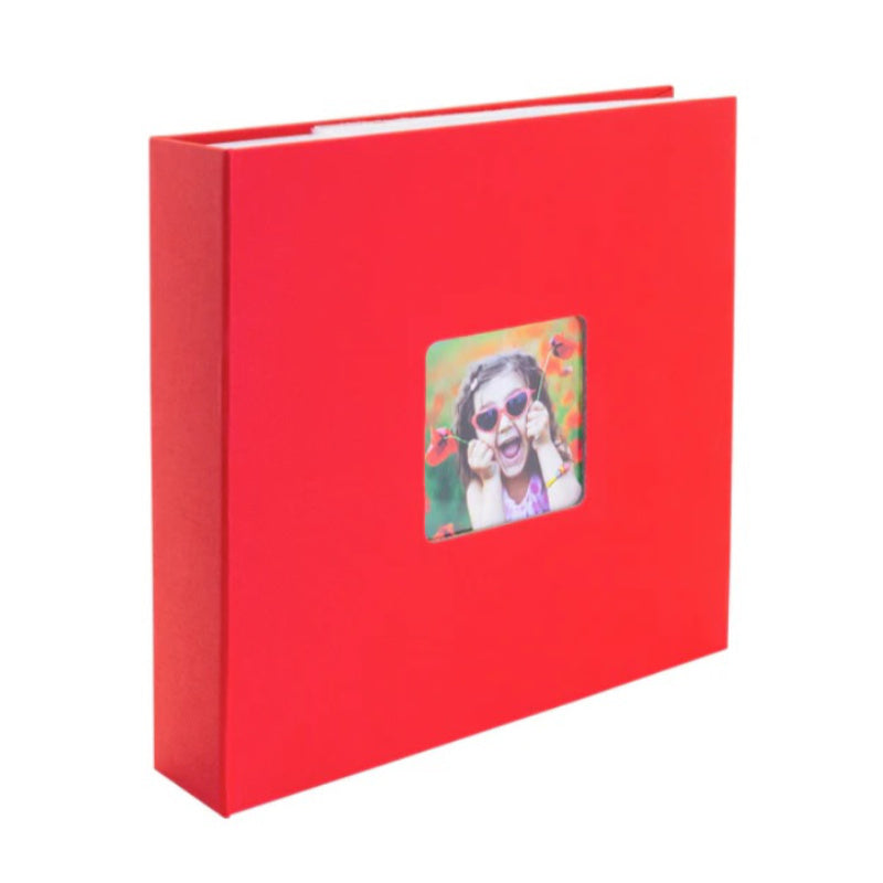 Red Kenro Aztec photo album for 200 6x4 photos. Swiftly delivered in Ireland.