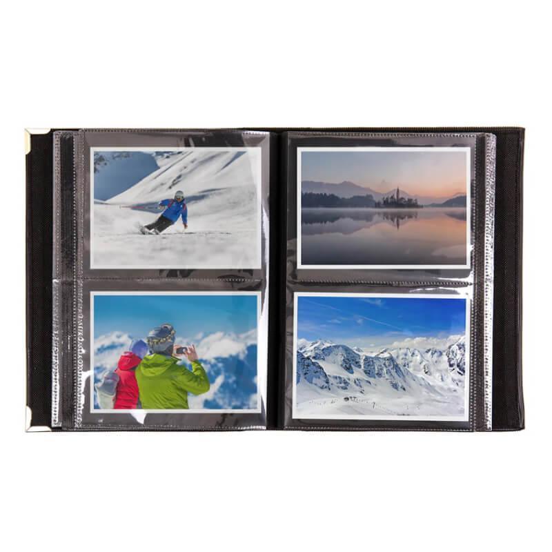 2 photos per slip in page in 5x7/13x18 size