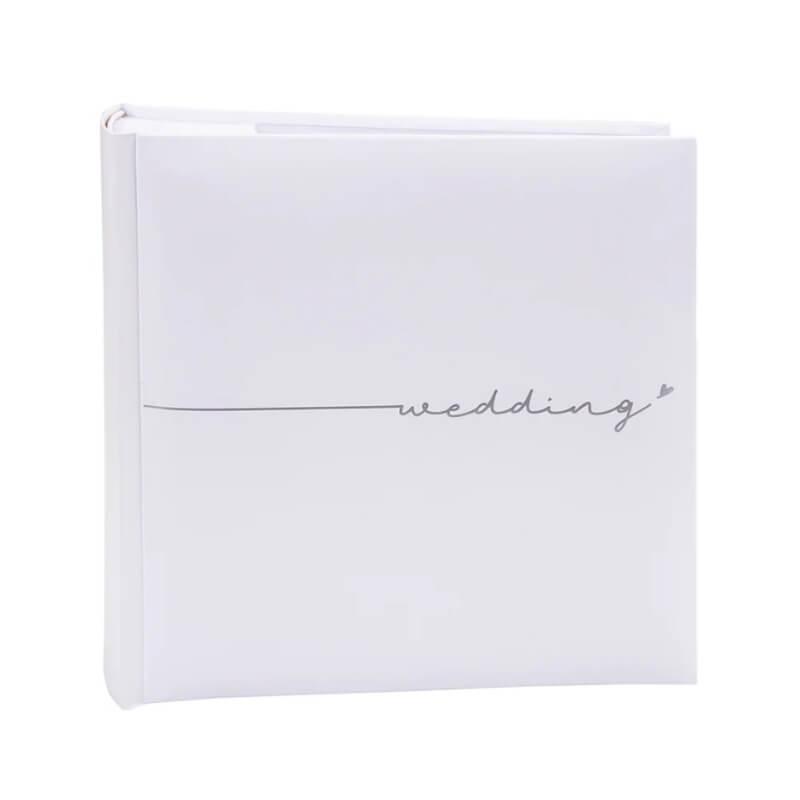 Make you own wedding photo album. Just attach your photos to the white plain pages.
