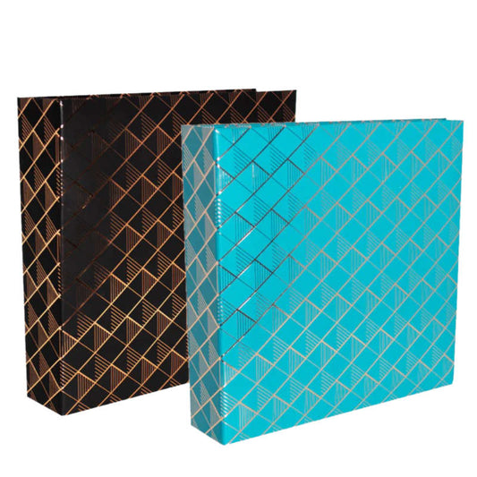 Kenro Grafton photo album in black and teal for 200 photo in 6x4 size
