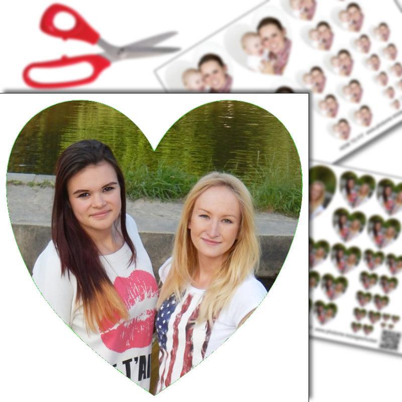 Create custom photo prints  sizes for your heart shaped locket in Dublin, Ireland.