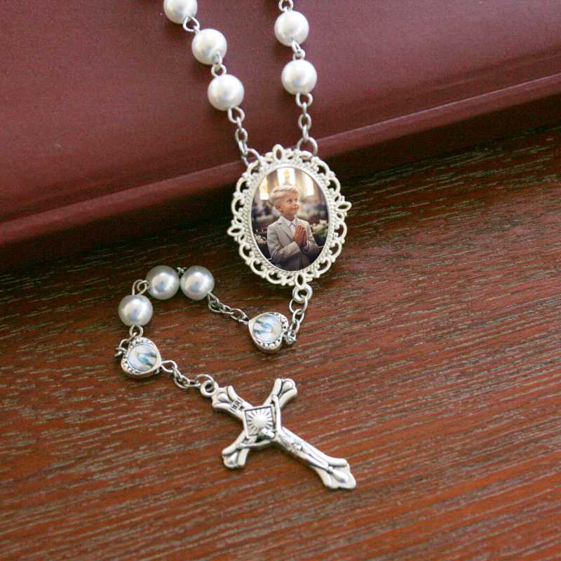 Rosary Beads With A Photo