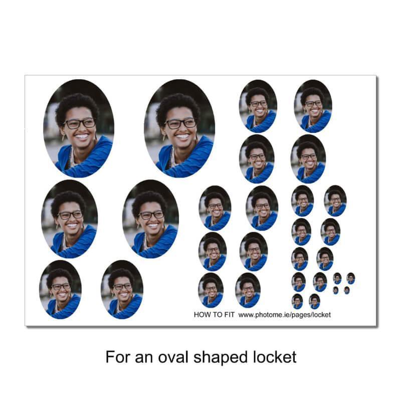 Photo for oval shaped locket. This is a sample of the type of 5x7 print you will receive.