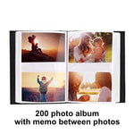 200 photo album with memo